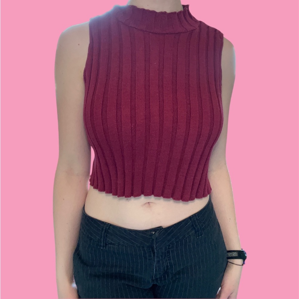 ☆ MOCK NECK CROP TOP ☆